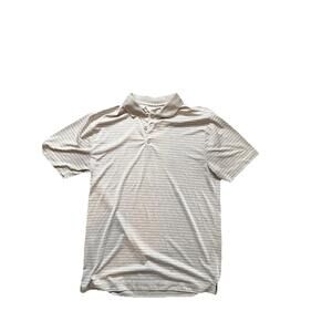 Mens BCG Light Grey Golf Polo Moisture Wicking Casual Top Medium